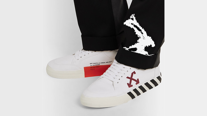 Off-White Vulcanized c/o Virgil Abloh White & Red Low Top
