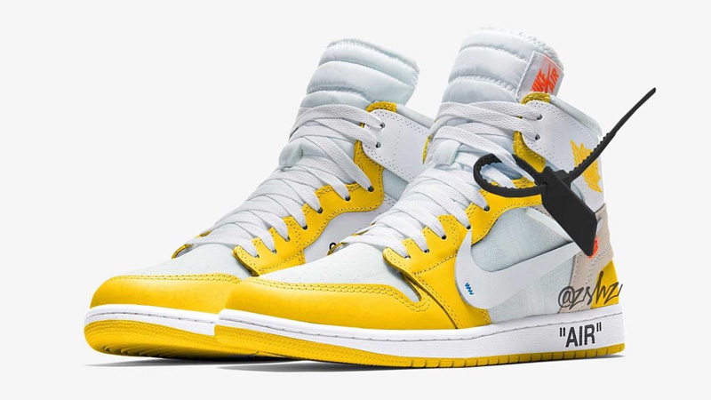 off white jordan 1 canary yellow price