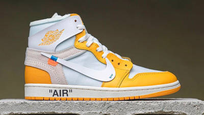 Off-White x Air Jordan 1 Canary Yellow Lifestyle
