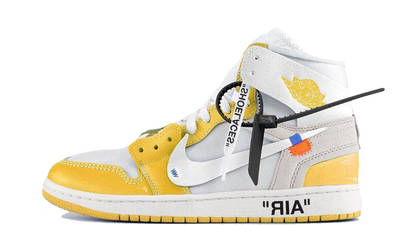 nike jordan 1 off white canary yellow