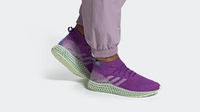 Pharrell Williams x adidas 4D Purple On Foot