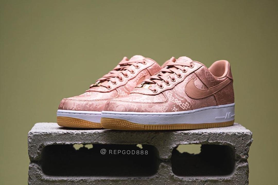 CLOT x Nike Air Force 1 "Rose Gold Silk"