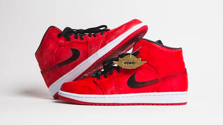The CLOT x Air Jordan 1 "Red Silk" Is Fiery Hot The CLOT x Air Jordan 1 "Red Silk" Is Fiery Hot