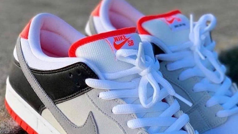 Image via nikesbornothing Nike SB Dunk Low "Infrared"