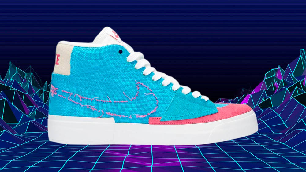Image via sneakersnstuff Nike SB Blazer Mid Edge "Laser Blue"