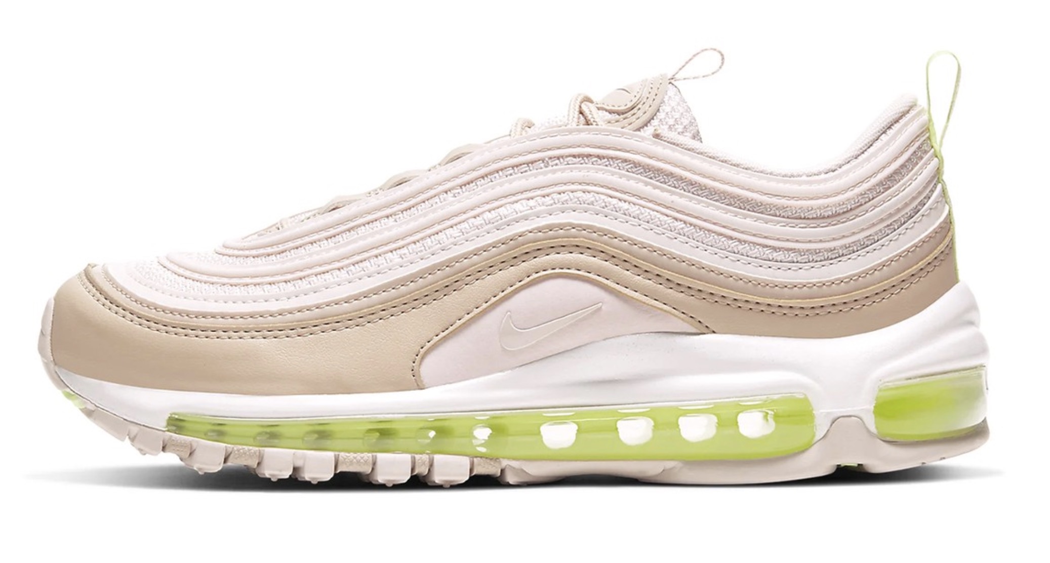 Slip Into Something Subtle This Year With The Nike Air Max 97 In Barely Rose & Barely Volt side 1