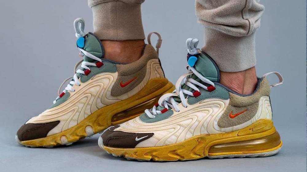 Image via yankeekicks Travis Scott x Nike Air Max 270 React "Cactus Jack"