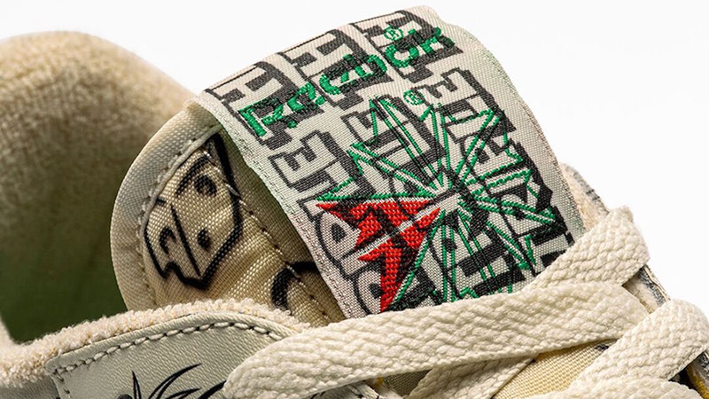 Tom & Jerry x Reebok Club C White tongue