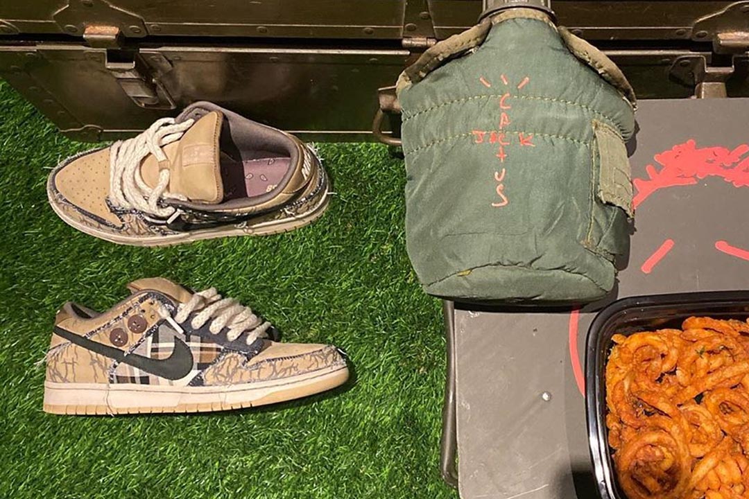 The Travis Scott x Nike SB Dunk Low Cactus Jack Features A Tearaway Upper