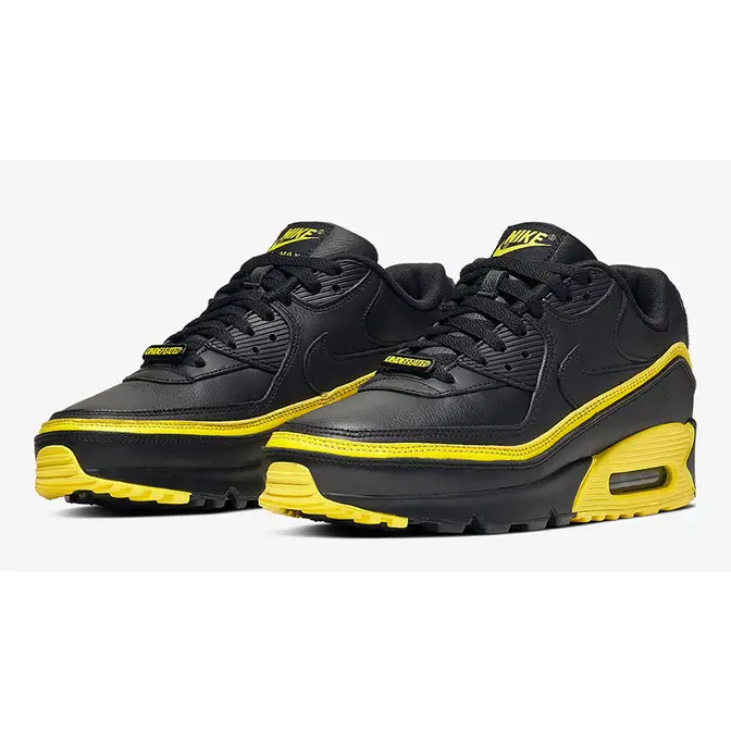 UNDEFEATED x atomic Nike atomic nike sb eric koston mid premium black shoes 2018 Black Yellow CJ7197-001 front