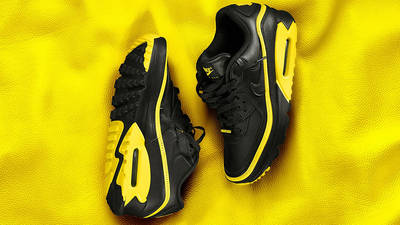 UNDEFEATED x Nike Air Max 90 Black Yellow CJ7197-001 lifestyle