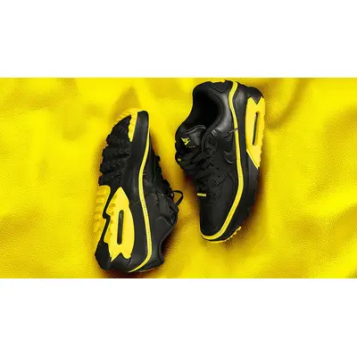UNDEFEATED x atomic Nike atomic nike sb eric koston mid premium black shoes 2018 Black Yellow CJ7197-001 lifestyle
