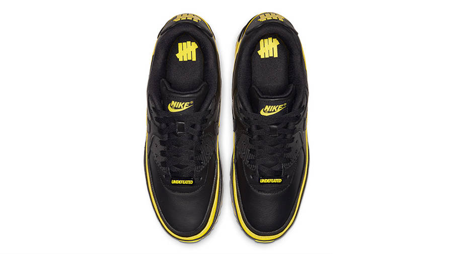 UNDEFEATED x Nike Air Max 90 Black Yellow CJ7197-001 middle