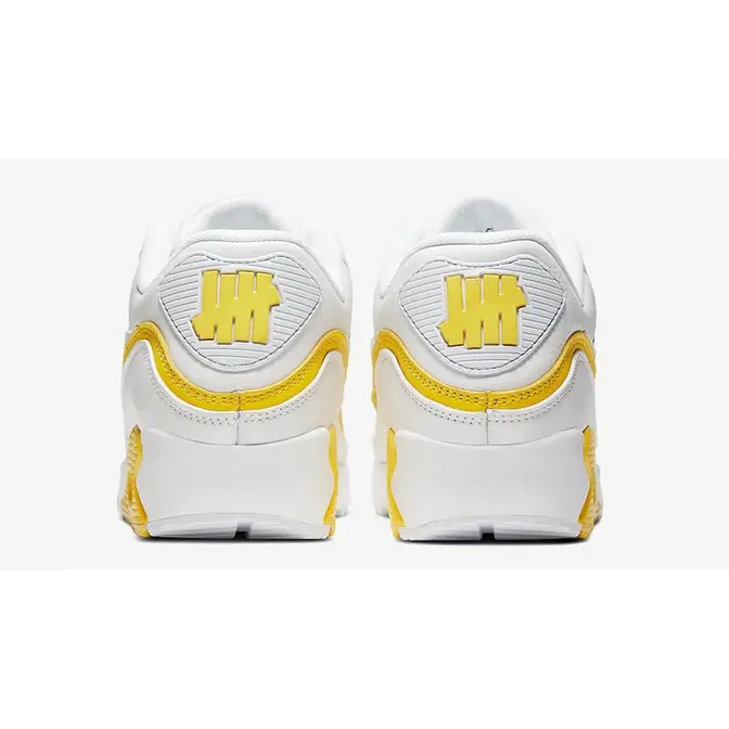 UNDEFEATED x Nike nike air cage court yellow screen door White Yellow CJ7197-101 back