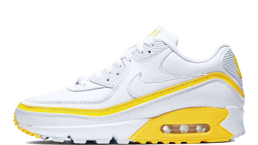 yellow and white nike air max