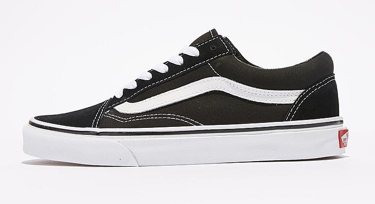 Vans old skool white black