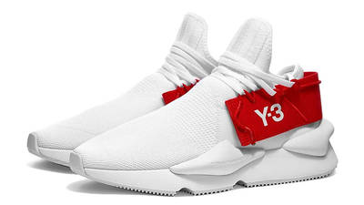 Y-3 Kaiwa Knit White Red Fv4562 front