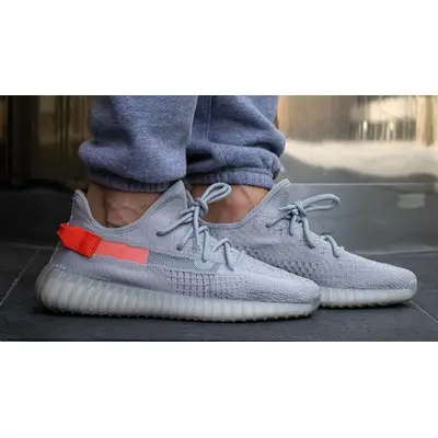 Yeezy Boost 350 V2 Tail Light on foot reverse
