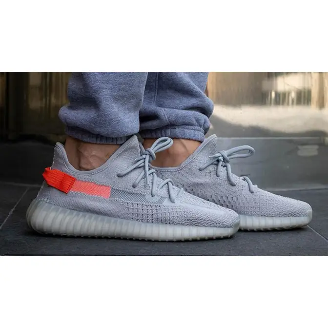 Yeezy Boost 350 V2 Tail Light on foot reverse