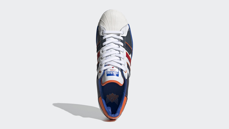 adidas Superstar 50 White Blue Scarlet Middle