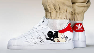 adidas Superstar Disney Pack White On Foot