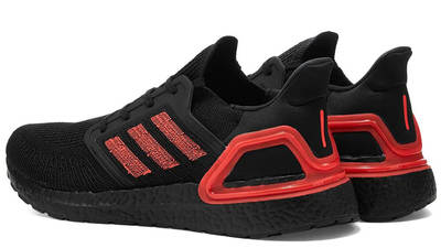 adidas Ultra Boost 20 Black Red EG0698 back