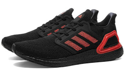 adidas Ultra Boost 20 Black Red EG0698 front