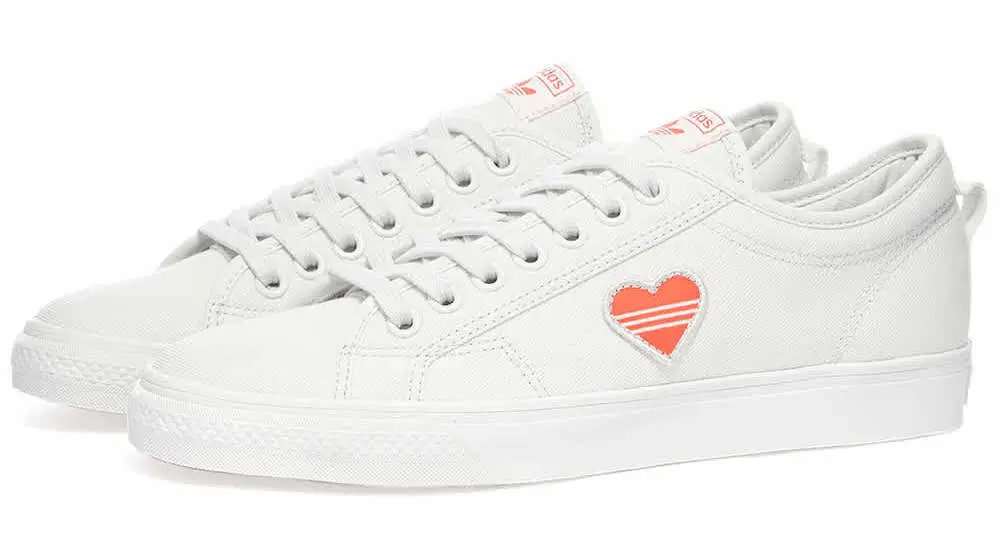 Red Hearts Decorate This Clean And Classic adidas Sneaker | The Sole ...