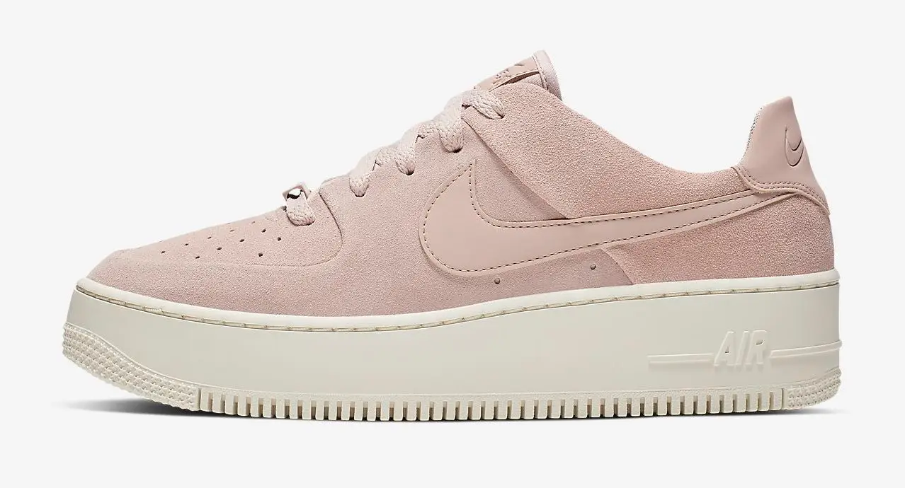 Pink air force 2025 1 sage low trainers