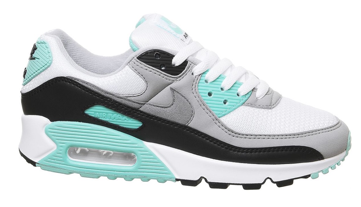 air max 90 white teal