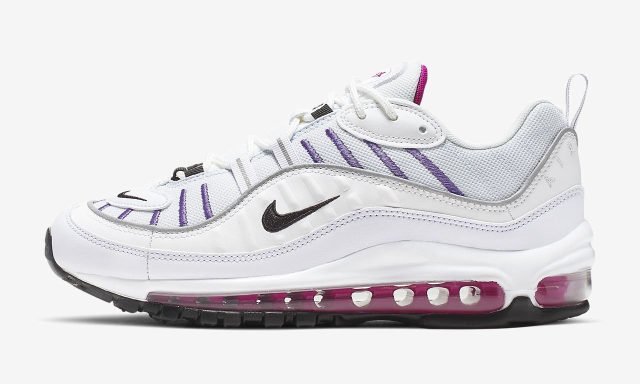 air max 98 white pink