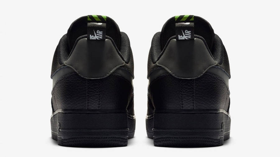 Nike Air Force 1 LV8 Utility Black Volt heel