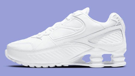 The Nike Shox Enigma Looks Angelic In This Triple White Colourway The Nike Shox Enigma Looks Angelic In This Triple White Colourway