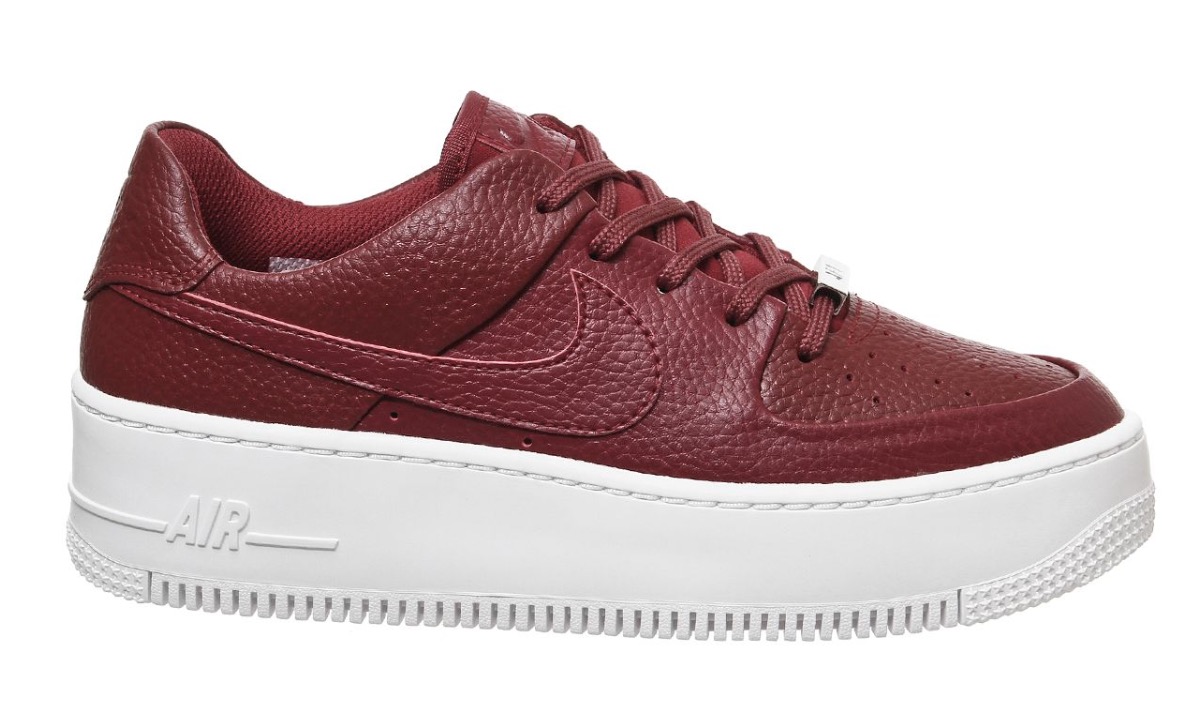 nike air force 1 sage red white