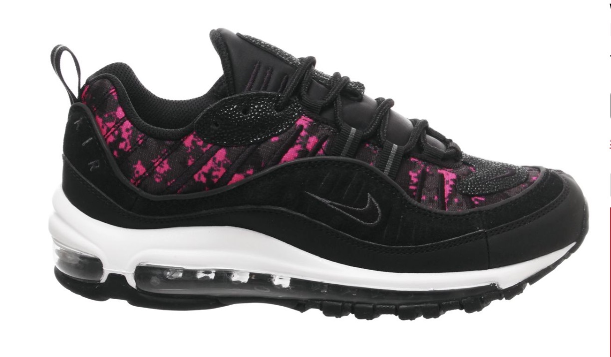 nike air max 98 black pink