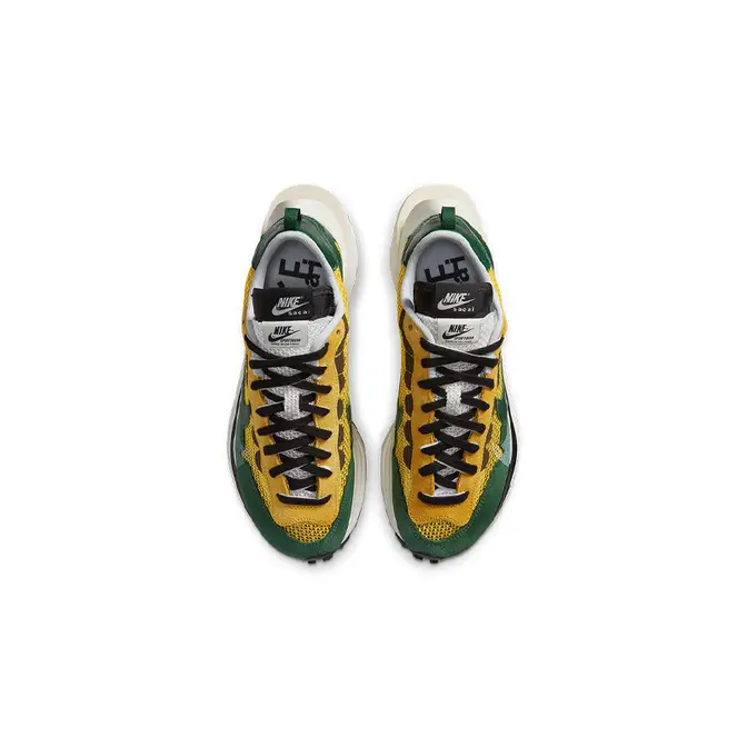 sacai x Nike VaporWaffle Tour Yellow Stadium Green | Where To Buy