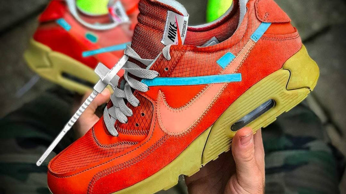 air max 90 off white red release date