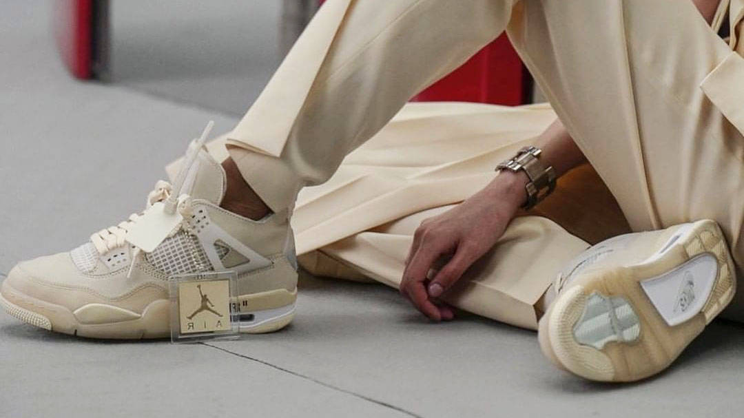 A Closer Look At The OffWhite x Jordan 4 "Cream" The Sole Supplier