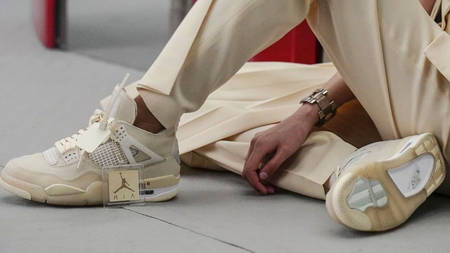 A Closer Look At The Off-White x Jordan 4 "Cream" A Closer Look At The Off-White x Jordan 4 "Cream"