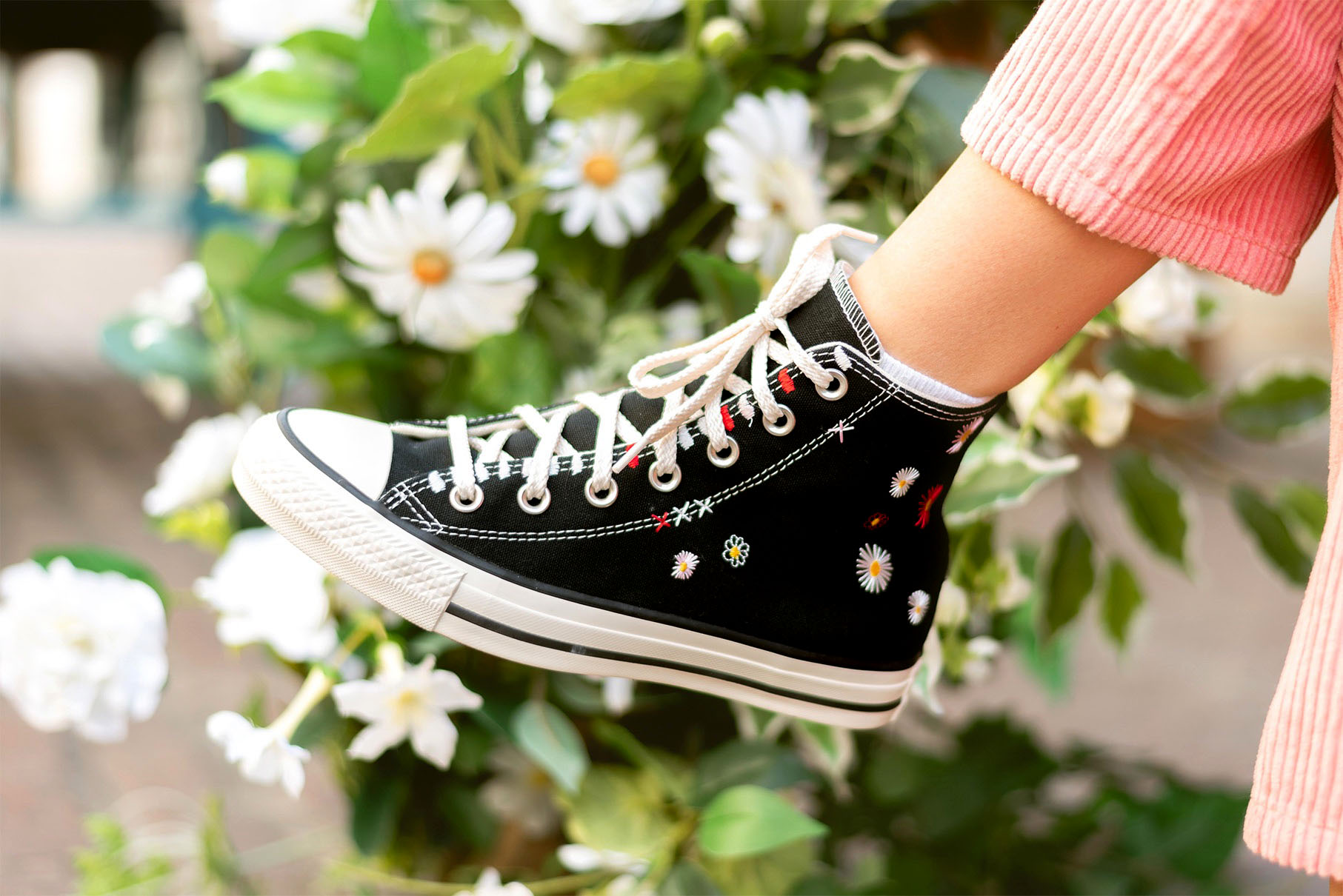 Floral all deals star converse