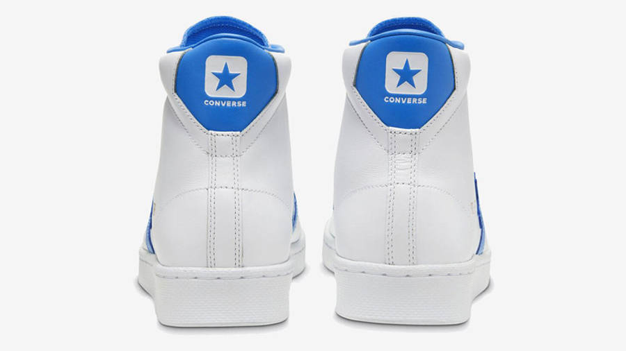 Converse Pro Leather High White Blue Back