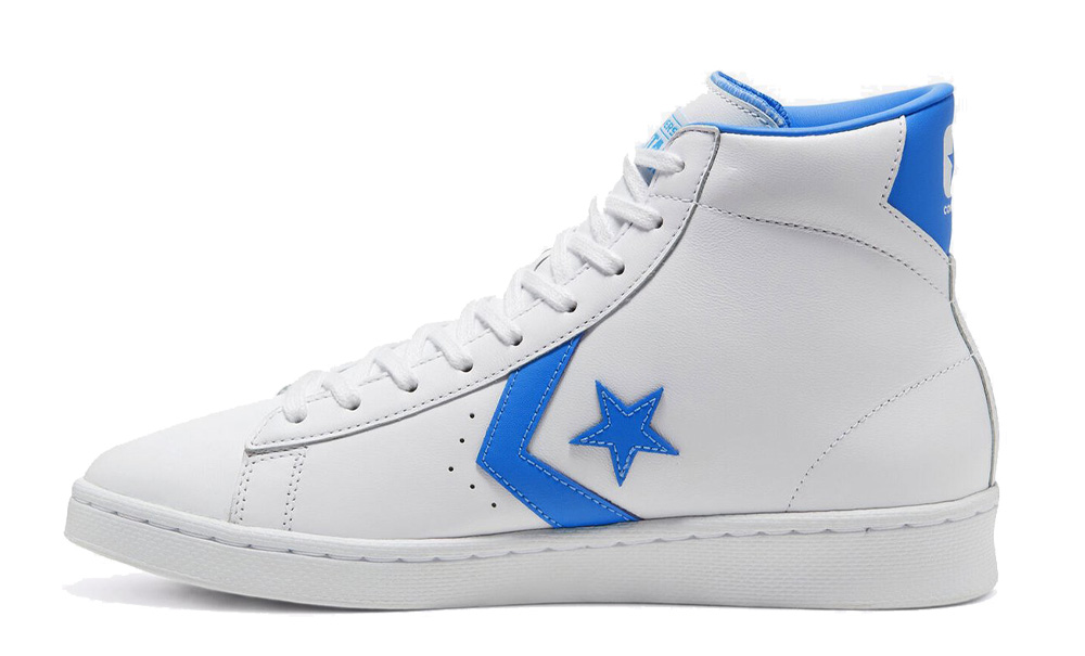 Converse Pro Leather High White Blue