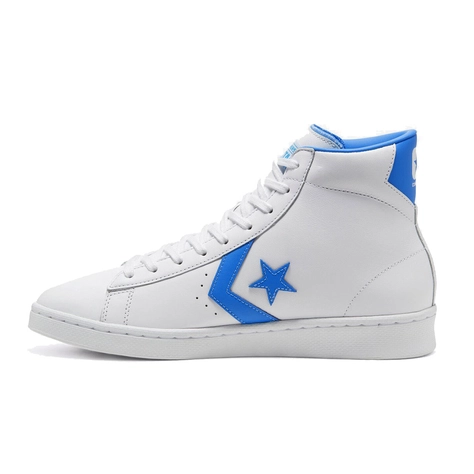 Converse Pro Leather High White Blue