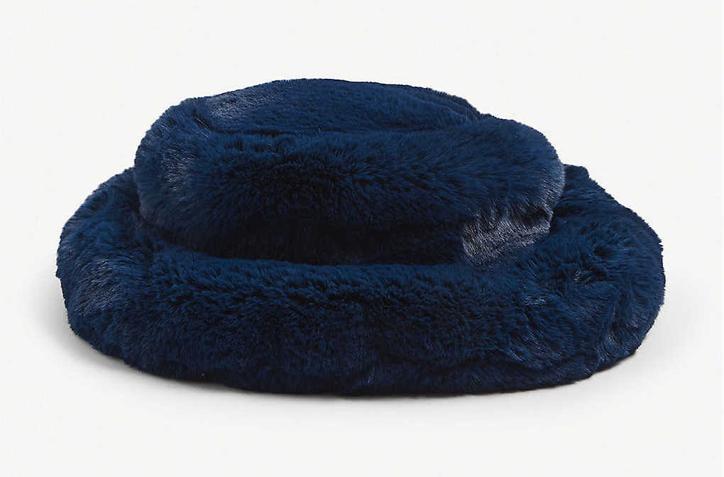 Emma Brewin Faux Fur Bucket Hat