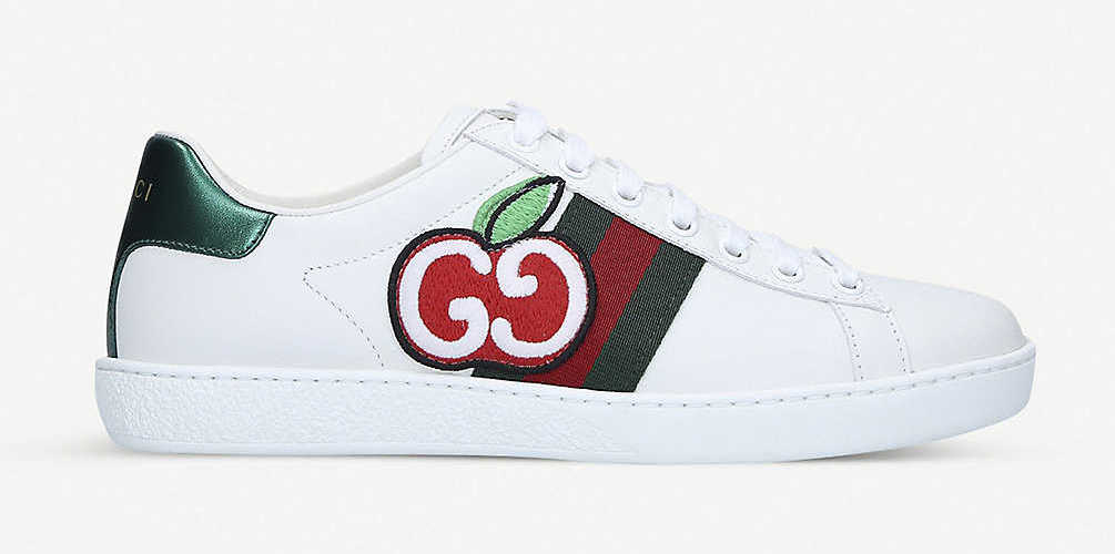 Gucci New Ace Apple print
