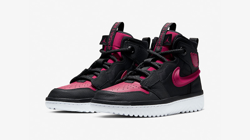 Jordan 1 High React Black Noble Red AR5321-006 front
