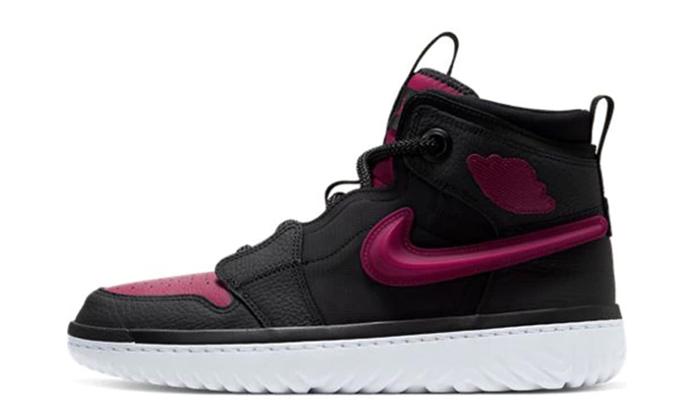 Jordan 1 High React Black Noble Red