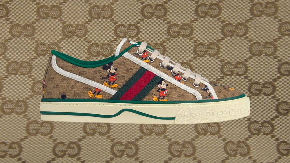 Disney x Gucci Tennis 1977 'Mickey Mouse' | Brown | Men's Size 9