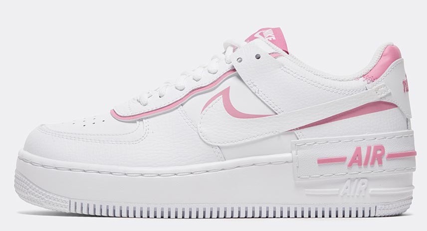 NIKE AIR FORCE 1 SHADOW WHITE PINK