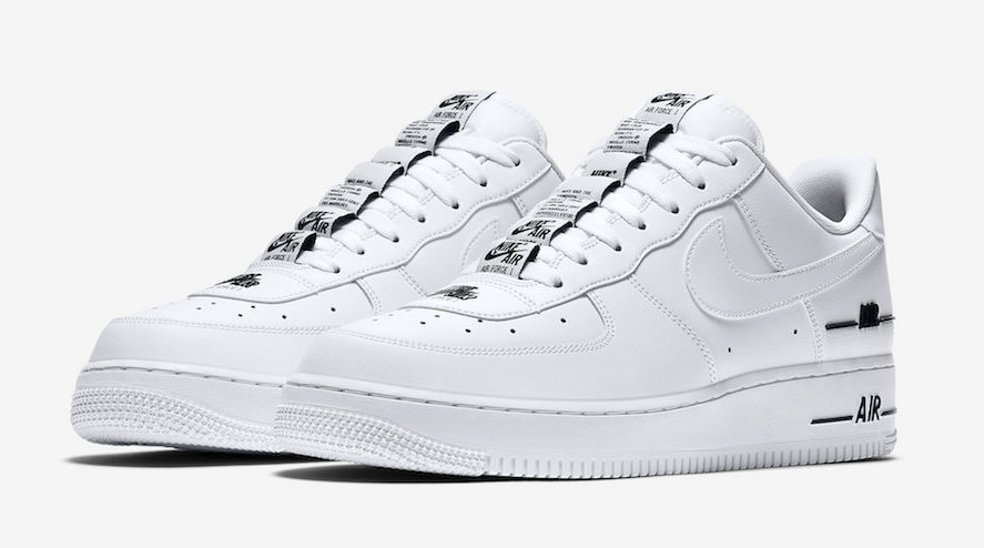 Nike Air Force 1 Low Double Air White Black. front